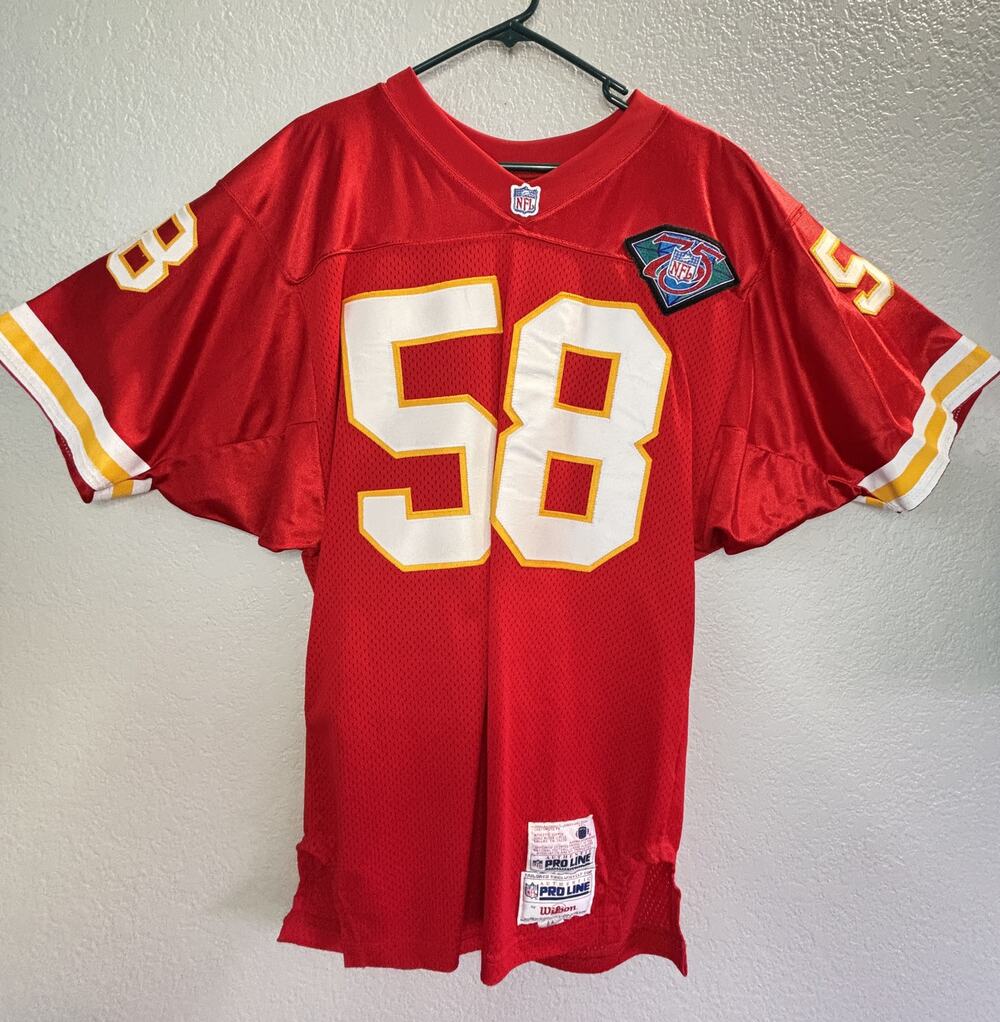 Vintage Wilson NFL Pro Line KC Chiefs Derrick Thomas #58 Jersey XL